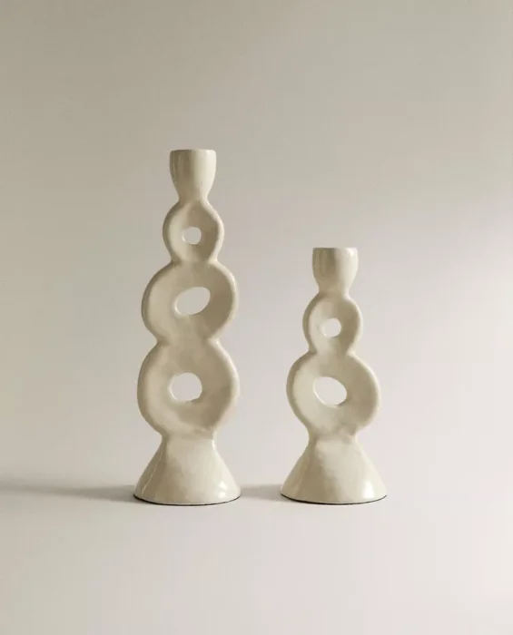 CANDELABRO ALUMINIO en Negro - Velas y Portavelas, Uruguay | Zara Home