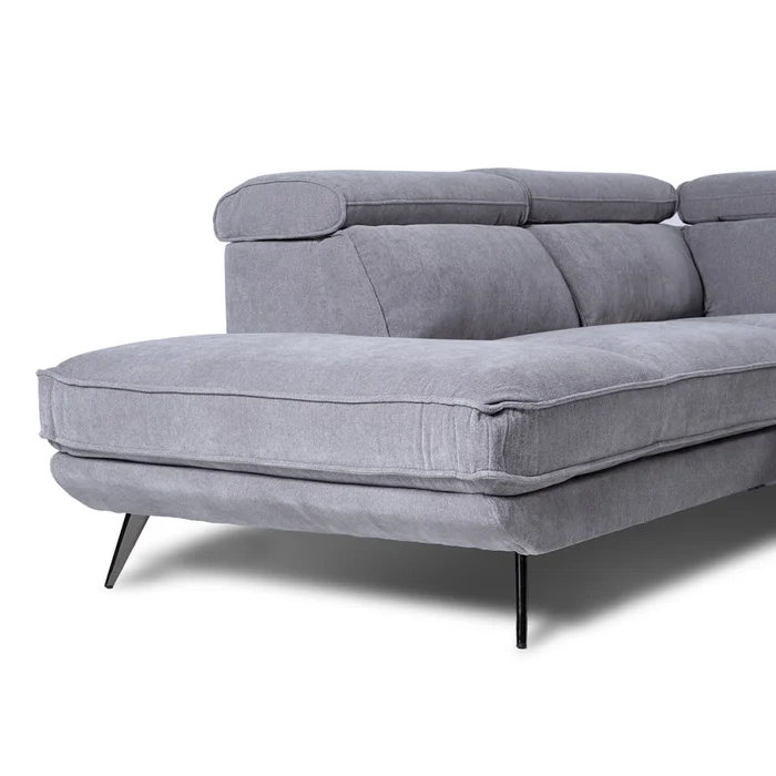 Rinconera Versatile - Tela Microfibra - Chaise Izquierdo - 6686-7 Gris en Gris - Sillones y sofás, Uruguay | Nyr, vista 6