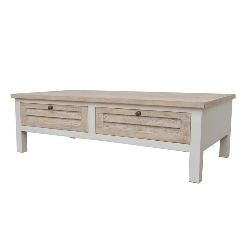 Mesa Ratona Madera-de-mango Natural-beige Costa Natural Blanco en NATURAL BLANCO - Mesas de living, Uruguay | Divino, vista 5