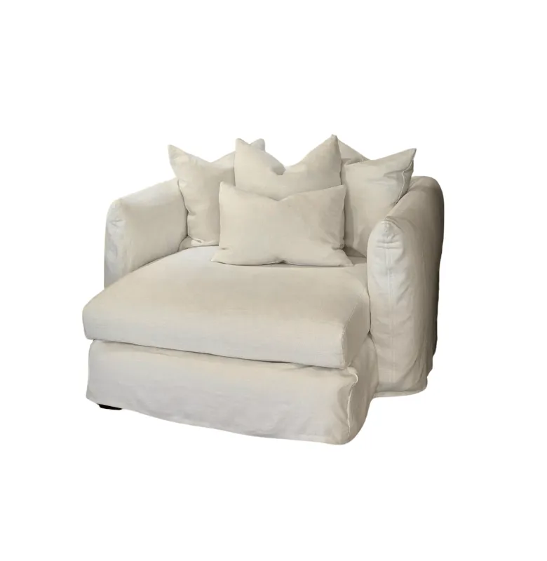 SOFA FIGEAC 130 NEWLIN BLANC en Blanco - Sillones y sofás, Uruguay | Masinfinito Casa
