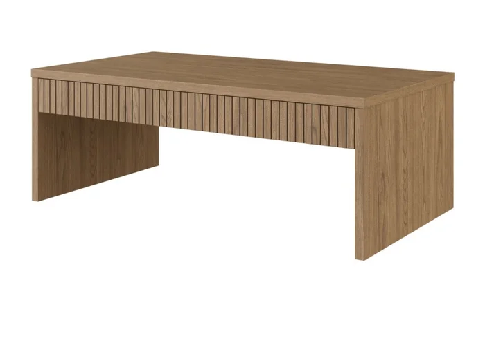 Mesa de Living PLISSE 4 Cajones en Madera natural - Mesas de living, Uruguay | Finkel