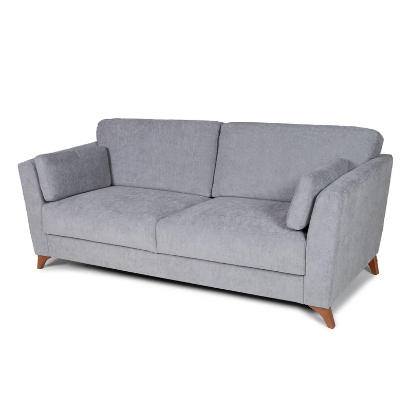 Sofá Capri - Tela Microfibra - 3 cuerpos - Cora 06-153 (Grafito) en Gris - Sillones y sofás, Uruguay | Nyr, vista 6