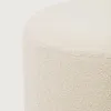 Reposapiés desenfundable Kaeli de borreguito crudo Ø 60 cm en Blanco - Butacas, banquetas y puffs, Uruguay | Kavehome, vista 4 de 7