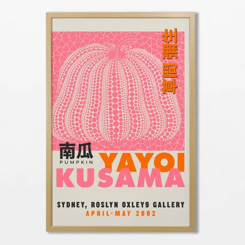 Yayoi Kusama - Pink pumpkin en Rosa - Láminas, Uruguay | La Cuadrería