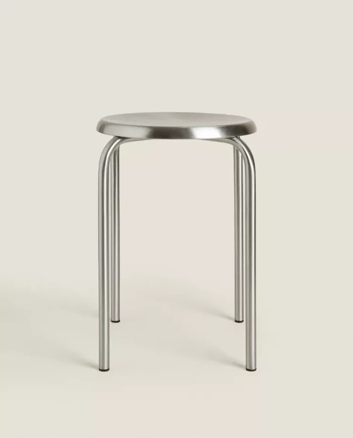 TABURETE ACERO INOXIDABLE en Plateado, Uruguay | Zara Home, vista 2