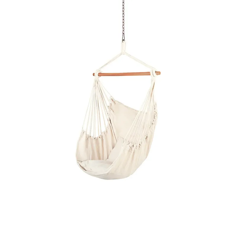 Hamaca Bohemian con Cadena Metálica incluida en Beige - Muebles para el exterior, Uruguay | Samic