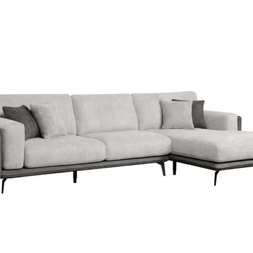 Sofa con Chaise Longue DÚO - Gris en Gris - Sillones y sofás, Uruguay | Finkel