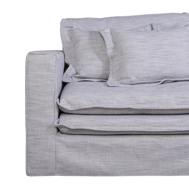 Sofá 3 Cuerpos Tela-premium Gris Lazy en Gris - Sillones y sofás, Uruguay | Divino, vista 5