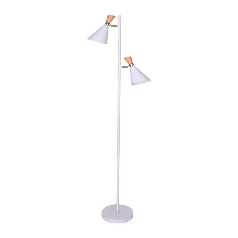 Luminaria Pie Blanco Metal Ml252701 en Blanco - Lámparas de pie, Uruguay | Divino