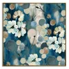 CUADRO CANVAS 60x60cm MARCO PINTURA FLORES AZUL 2 en Azul - Decoración de pared, Uruguay | Decohogar, vista 1 de 2