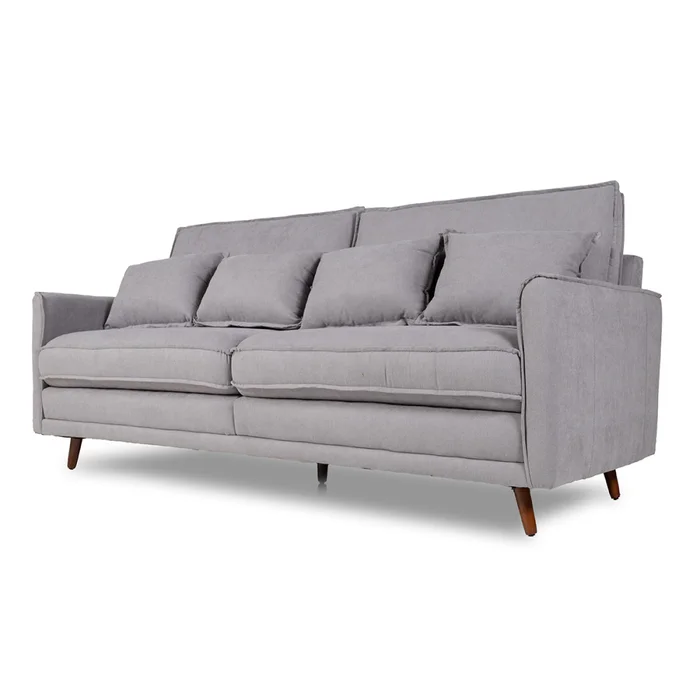 Sofá Realeza - Tela Microfibra - 3 cuerpos - 12074 (Ceniza) en Gris - Sillones y sofás, Uruguay | Nyr, vista 7