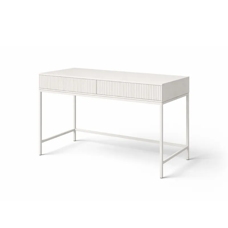 Escritorio Acanalado Blanco en Blanco - Escritorios y sillas de escritorio, Uruguay | Samic