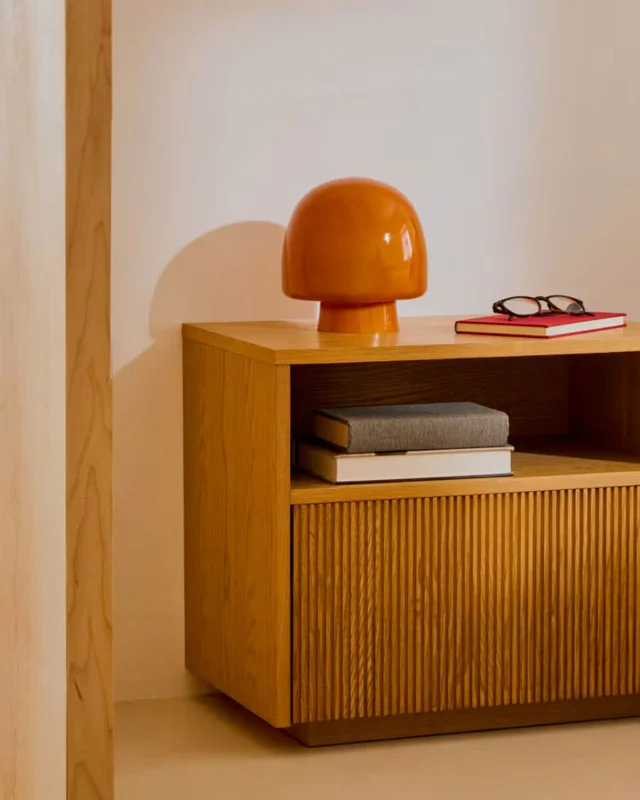 Lámpara de mesa Reig de cristal - naranja en Naranja - Lámparas de mesa, Uruguay | Kavehome, vista 3