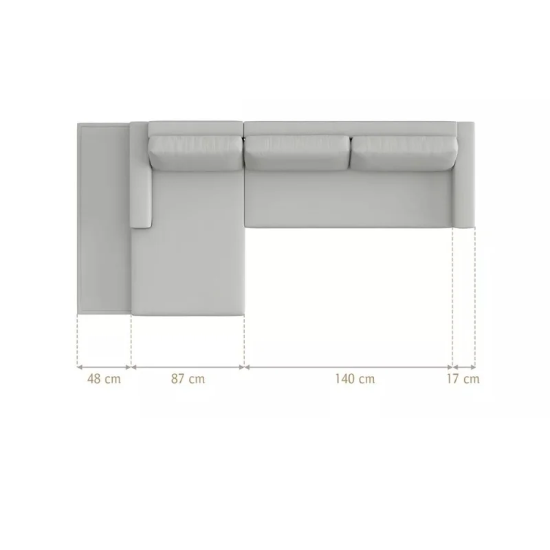 Sillon con chaise Loft en Marrón - Sillones y sofás, Uruguay | La Cueva Muebles, vista 5