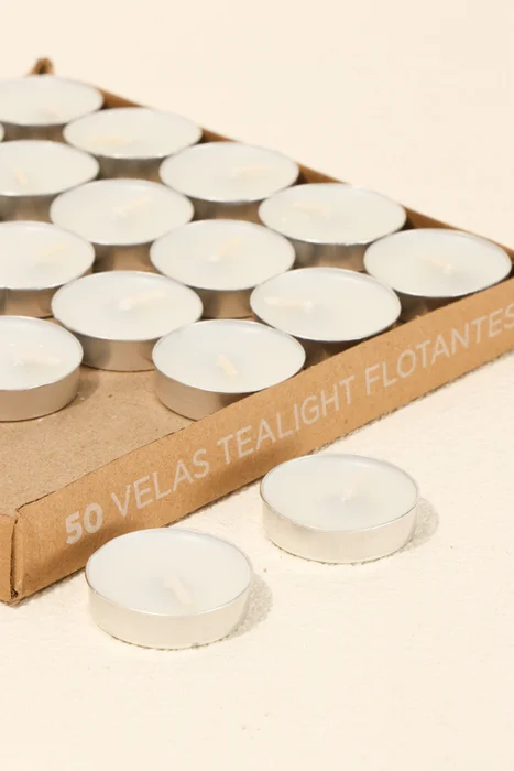 Vela Flotante 50 Un. 6g - Color Unico en Multicolor - Velas y Portavelas, Uruguay | Indian, vista 2