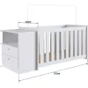 Cuna Transformable 3 en 1 con Cajonera - Dormitorio, Uruguay | RM Muebles y Deco, vista 4 de 8