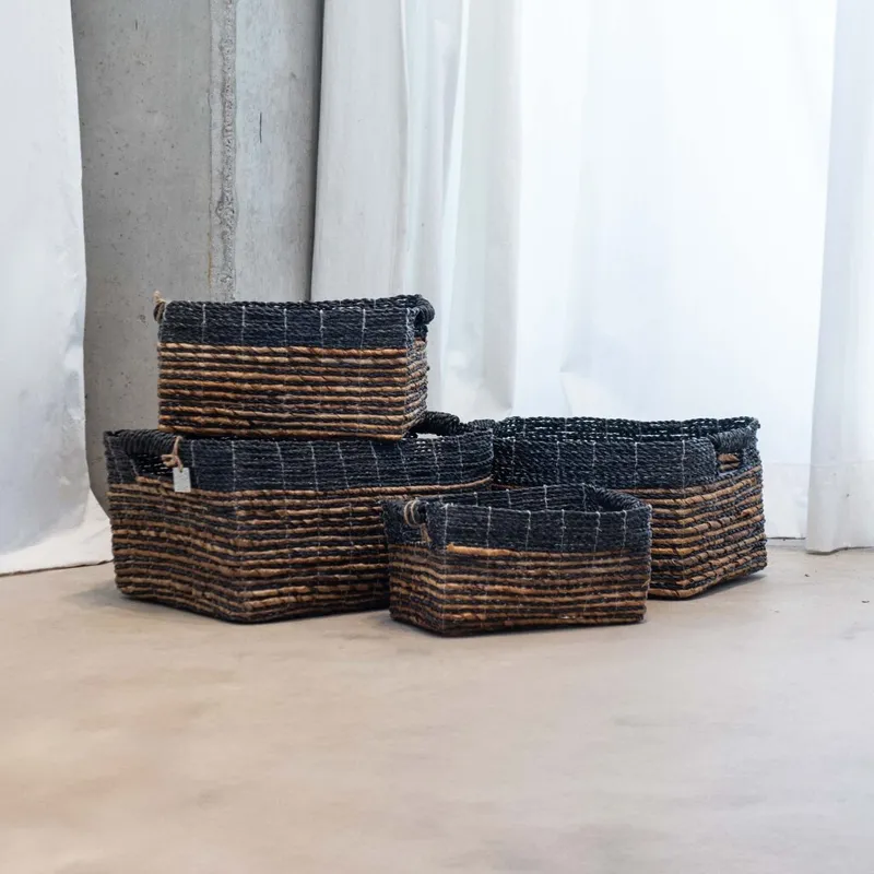 Canasto Abaca rectangular, XS en Multicolor - Canastos, Uruguay | Soho Deco
