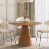 Mesa de Comedor Cone - Redonda - 120 - Roble en Beige - Mesas de comedor, Uruguay | NYR, vista 2 de 4