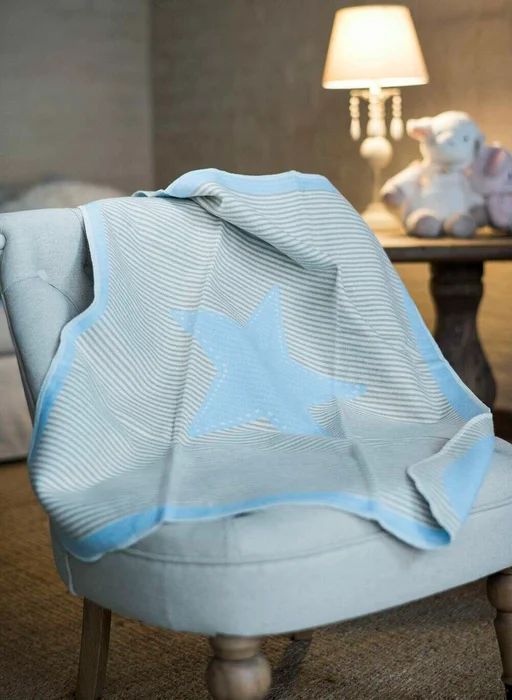 MANTA AUSTRIACA KIDS - ESTRELLA CELESTE en Celeste - Textiles, Uruguay | La Iberica, vista 4