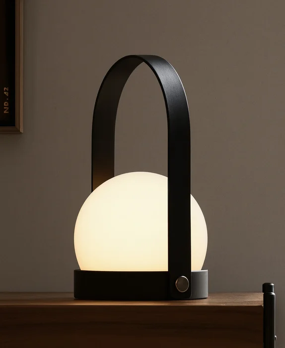 Lampara de mesa CARRIE en Negro - Lámparas de mesa, Uruguay | Simple Deco
