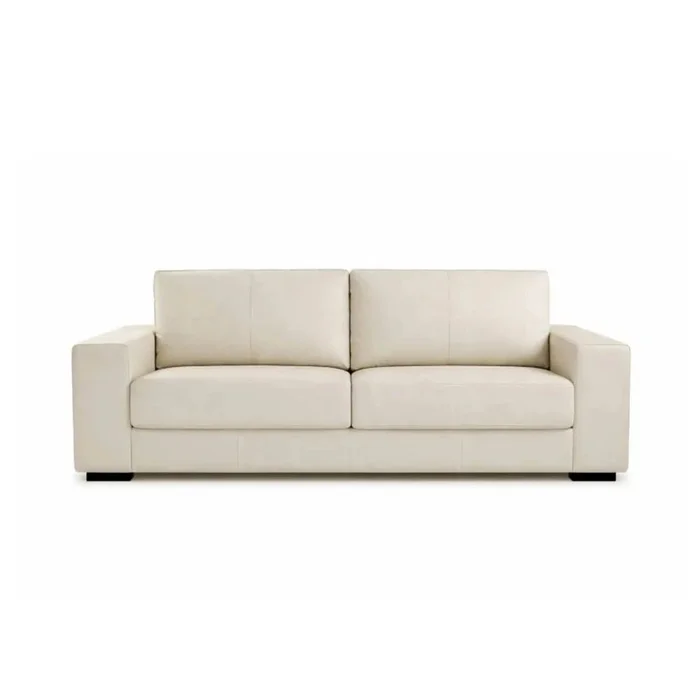 Sillón 3 cuerpos Como - 100% Cuero - Arena en Beige - Sillones y sofás, Uruguay | Ecowood, vista 3