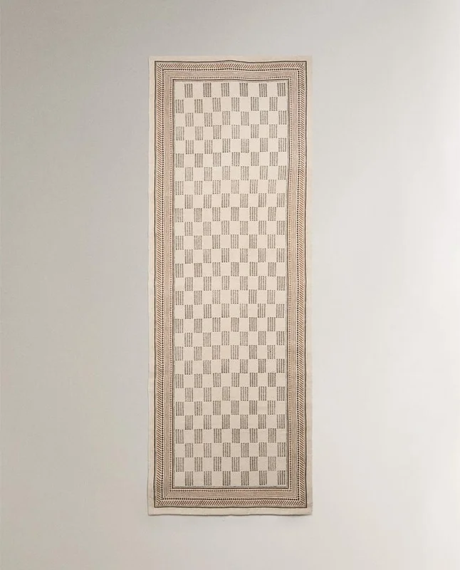 ALFOMBRA ALGODÓN BLOCK PRINT en Beige - Alfombras, Uruguay | Zara Home, vista 5
