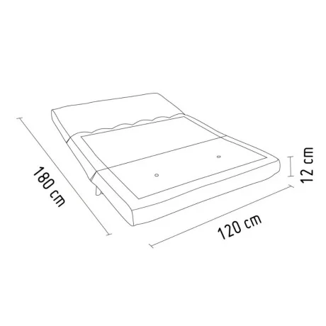 Sillon cama Trifold plaza y media en Gris - Sillones y sofás, Uruguay | La Cueva Muebles, vista 12