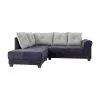 Sofa Sillón Esquinero Con Chaise Long Tapizado en Gris - Sillones y sofás, Uruguay | Soy Hogar, vista 2 de 6