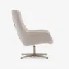 Butaca giratoria Jaspe beige y metal con - beige y metal con con acabado gris FSC 100% en Beige - Butacas, banquetas y puffs, Uruguay | Kavehome, vista 7 de 8