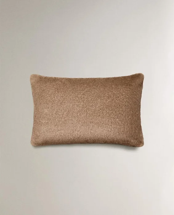 FUNDA COJÍN PELO en Marrón - Textiles, Uruguay | Zara Home, vista 2