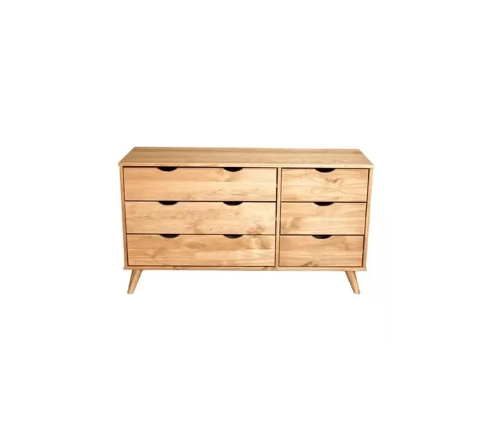Cómoda 6 Cajones Madera - Linea Dublin en Madera natural - Cómodas, Uruguay | Rústico Hogar, vista 2