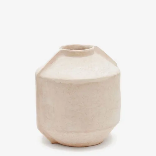 Jarrón Meja de papel maché beige - 47 cm en Beige, Uruguay | Kavehome