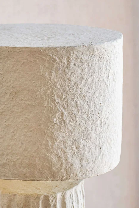 LAMPARA LINEAS - PAPEL MACHE en Blanco - Lámparas de mesa, Uruguay | La Iberica, vista 2