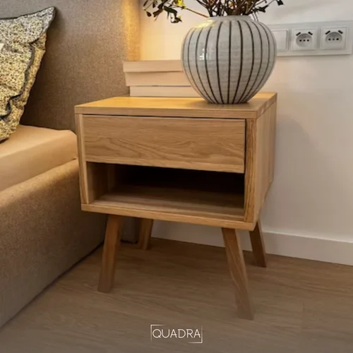 Mesa de noche Vermut en Madera natural - Mesas de luz, Uruguay | Decoquadra, vista 4