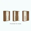 Ropero Buriti 4 Puertas - Linea Fit - Marron/Arena en Multicolor - Roperos y placares, Uruguay | Rústico Hogar, vista 3 de 5