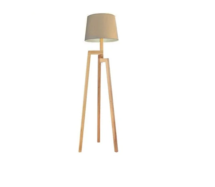 Lampara de Pie Tripode Pantalla Beige en Beige - Lámparas de pie, Uruguay | Finkel