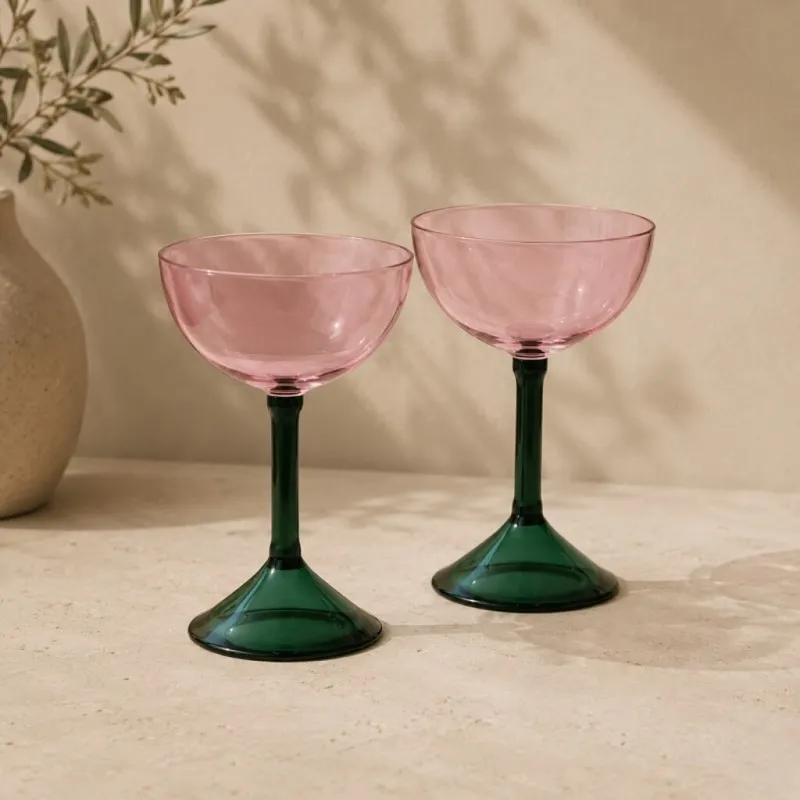 Set De 2 Copas Cocktail Coupe en Multicolor - Decoración, Uruguay | Aihaus