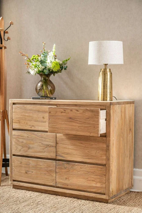 COMODA LUNA - OLMO MACIZO en Madera natural - Cómodas, Uruguay | La Iberica, vista 7