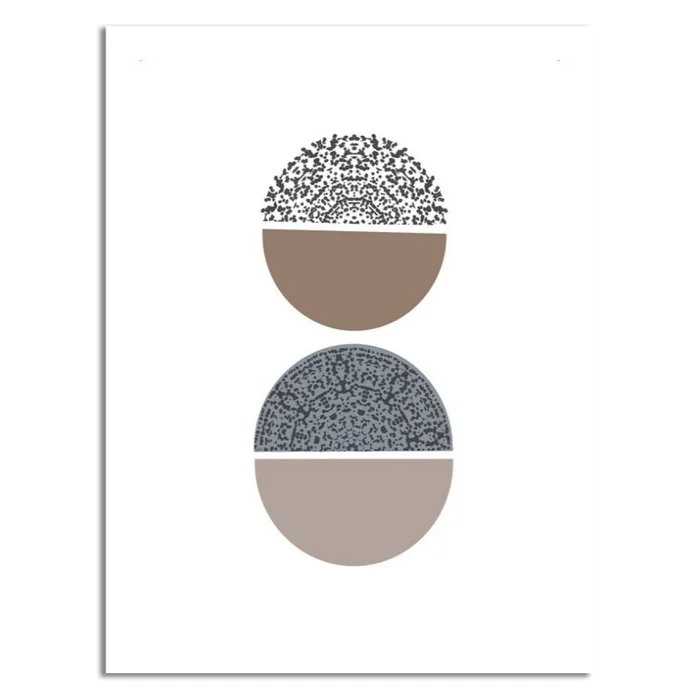 CUADRO CANVAS 30x40cm SEMICIRCULOS 2 en Multicolor - Decoración de pared, Uruguay | Decohogar