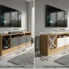 Rack 2 puertas y botellero Dakar/Vulcano - Muebles para TV, Uruguay | Que Sal Muebleria, vista 2 de 4