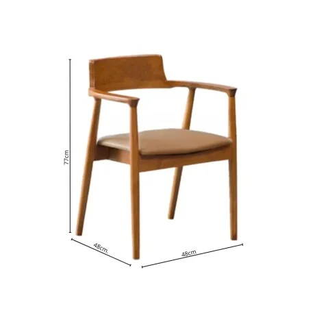 Silla Solana en Madera natural - Sillas, Uruguay | La Cueva Muebles, vista 6