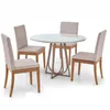 MESA COMEDOR REDONDA - TAPA TIZA - BASE TIZA en Blanco - Mesas de comedor, Uruguay | Champagne Home, vista 1 de 4