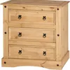 COMODA 3 CAJONES CERA NATURAL P2601 - Cómodas, Uruguay | Alfa Ventas, vista 2 de 4