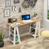 Escritorio CAPI - Diseño minimal con caballete y estantes - Nogal / Blanco en Multicolor - Escritorios y sillas de escritorio, Uruguay | Mulata, vista 7 de 7