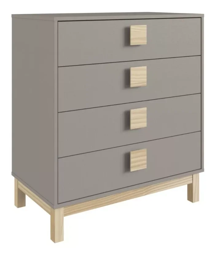 Cajonera Infantil Gris en Gris, Uruguay | RM Muebles y Deco, vista 2