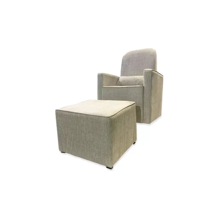 Poltrona Butaca Anny + Puff en Beige - Butacas, banquetas y puffs, Uruguay | Berna Home, vista 6