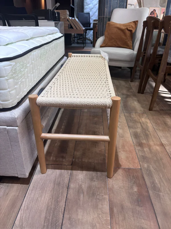 Banco Wishbone - Natural - Butacas, banquetas y puffs, Uruguay | Berna home, vista 3