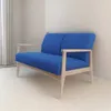 Sofá 2 cuerpos de madera maciza - Azul en Azul - Sillones y sofás, Uruguay | Nario Hogar, vista 2 de 2