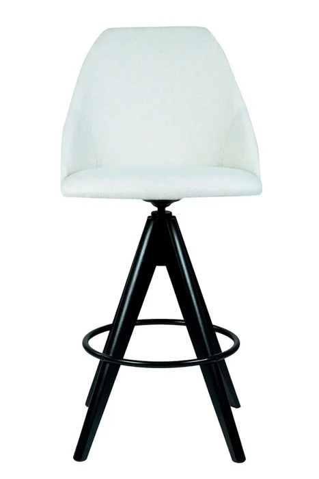 BANQUETA SOLAR MADERA NEGRA TELA 3007 49X49X100H CM en Blanco - Butacas, banquetas y puffs, Uruguay | Vinibel