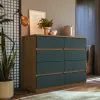 Comoda Roma 8 Cajones Moderna 100% Mdp Con Patas - Cómodas, Uruguay | Soy Hogar, vista 2 de 6